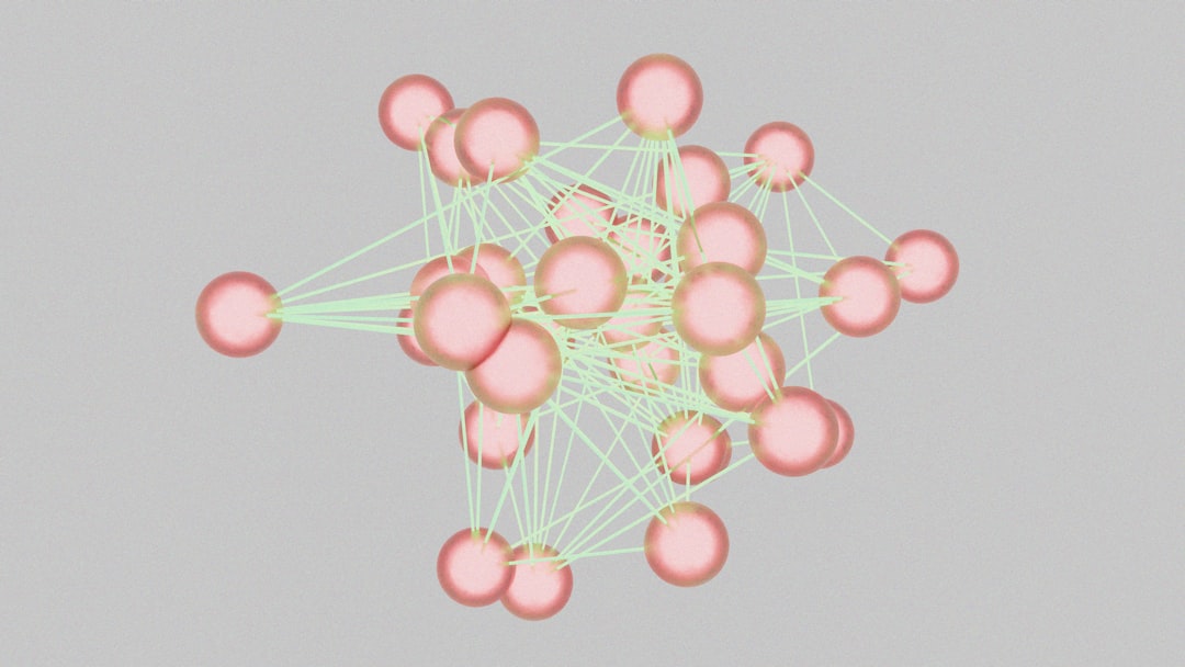 a computer generated image of a cluster of spheres home network diagram router raspberry pi laptop smartphone