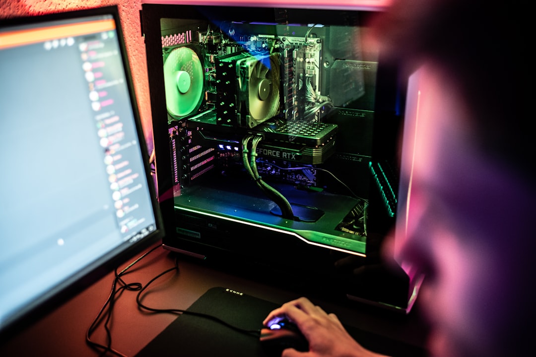 a person is working on a computer with a mouse easy anti cheat error repair dead by daylight pc game security