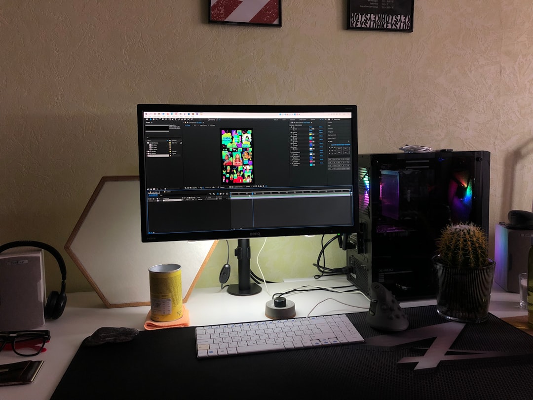 What to Expect When Working with a Professional Video Editing Agency 2 black flat screen computer monitor on white computer desk finished video final cut video screen