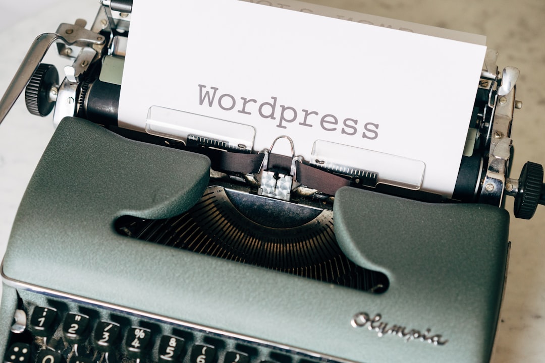 black typewriter on green table wordpress staging site website testing web development