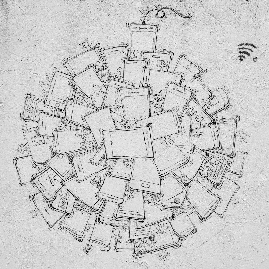 bunch of smartphone sketch vpn user public wifi internet privacy