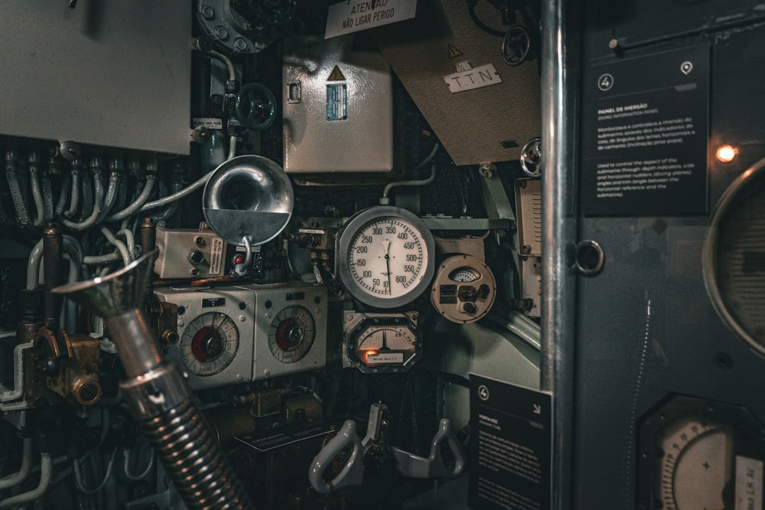 the inside of a submarine is shown technician refrigerant tank hvac service