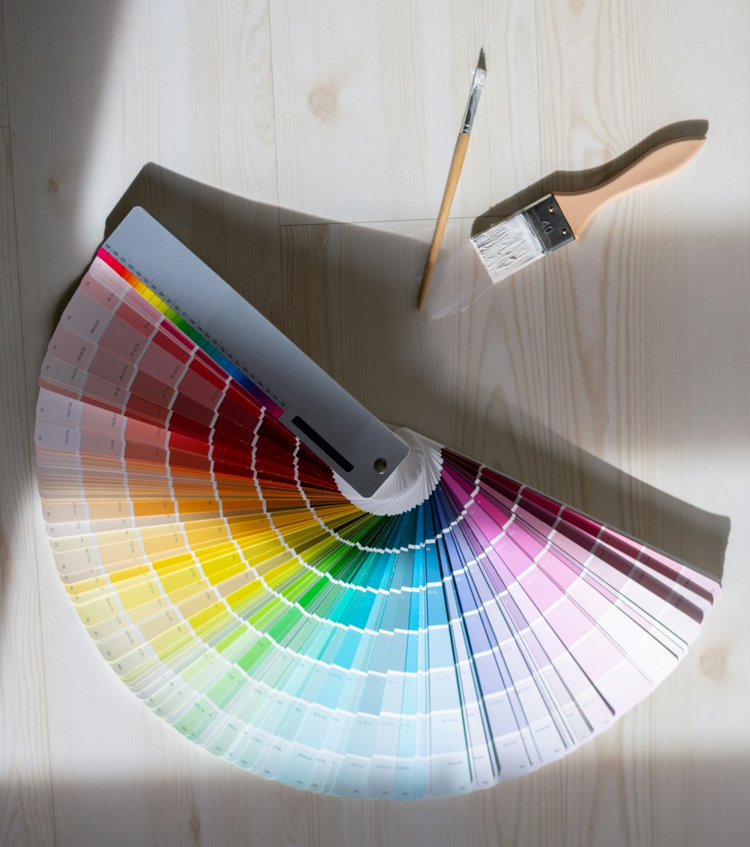 white and red hand fan color palette branding design tools