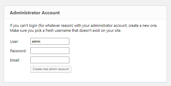 ERS Administrator Account Tool