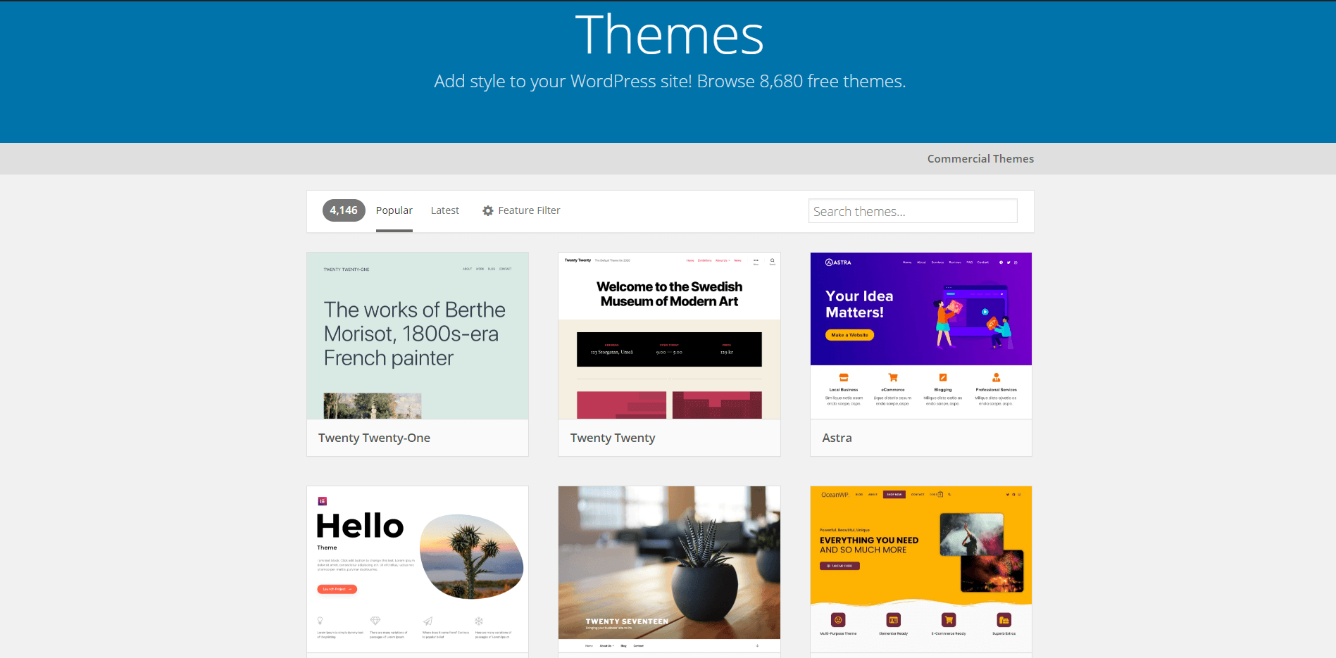 WordPress Themes