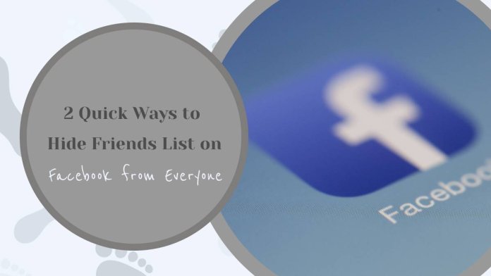 2 Quick Ways to Hide Friends List on Facebook from Everyone