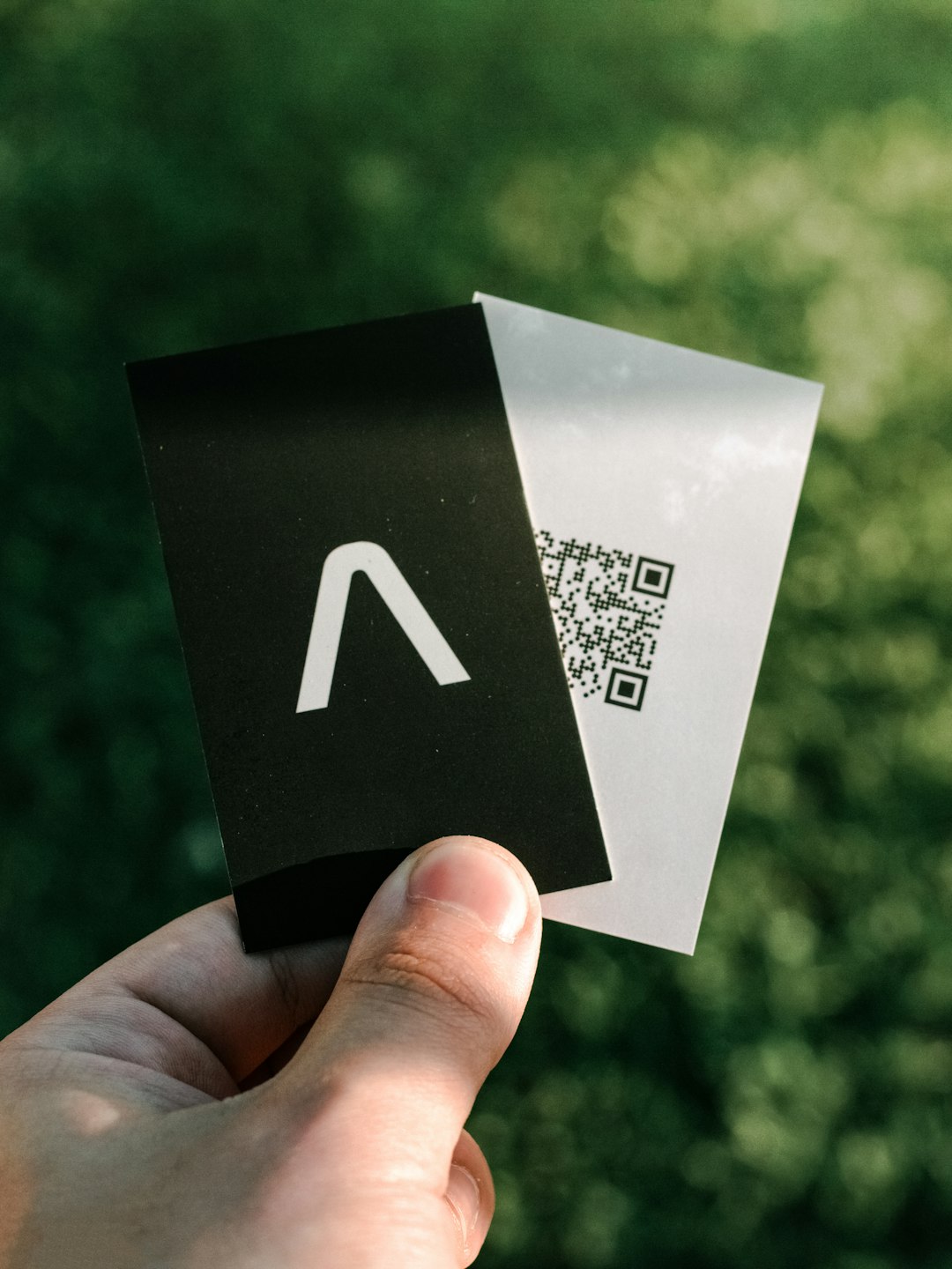text brand identity mockup logo on business card modern minimal design