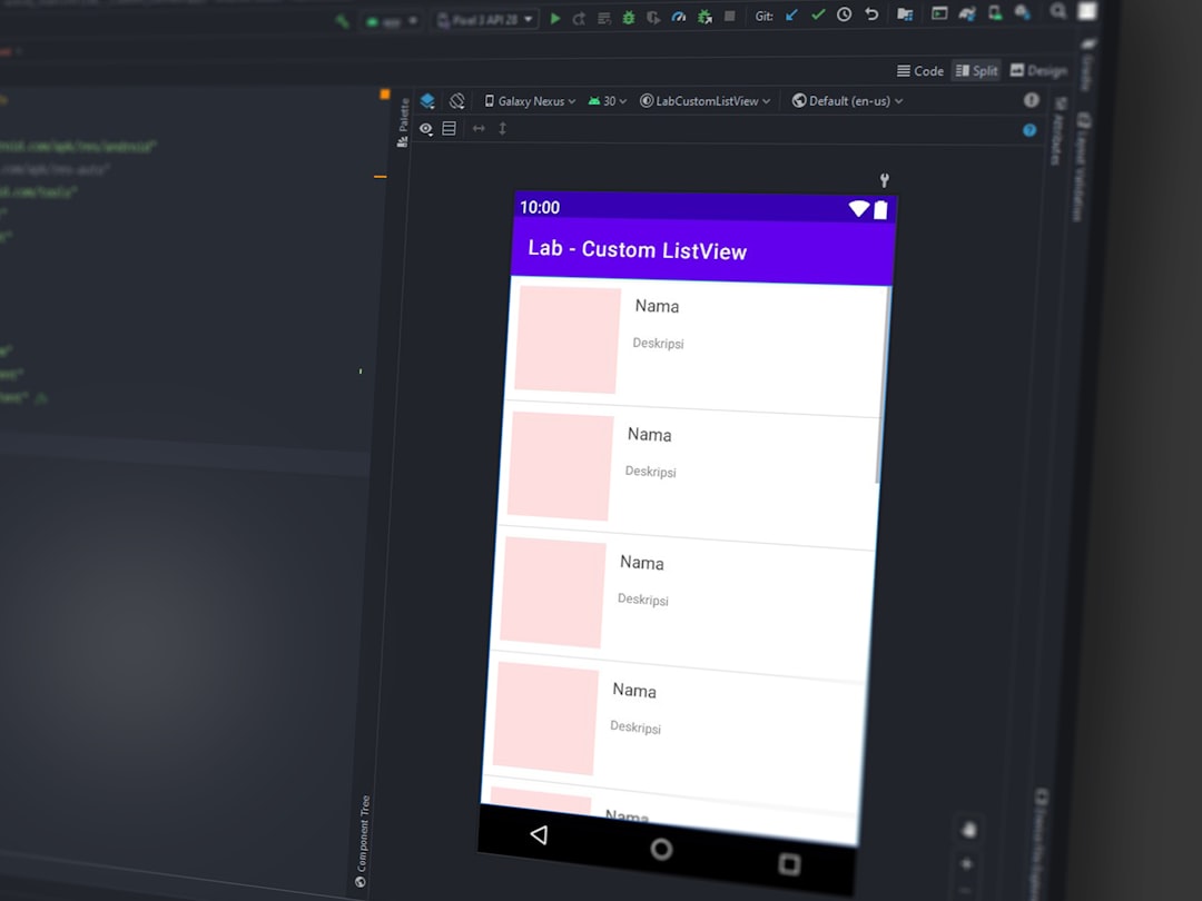black flat screen computer monitor stick nodes app interface mobile screen animation editor