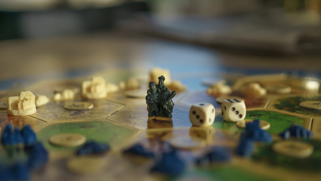 black and white dice on table raid battle scene fantasy game champions