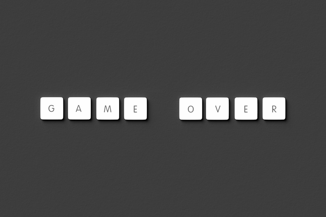 a black and white photo of the word game over html form code checkbox interface