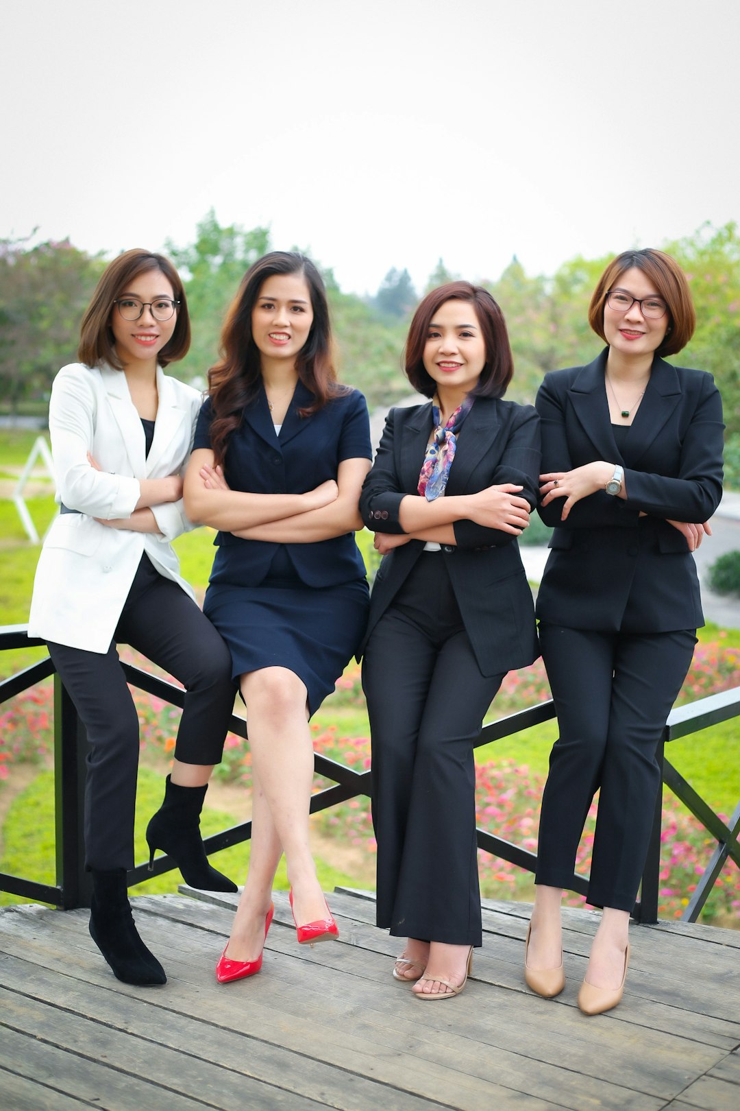 a group of women posing for a photo law firm team happy clients legal consultation 3