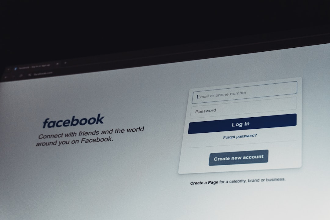 facebook login screen on a computer monitor facebook lead ad form email inbox notification mobile lead alert