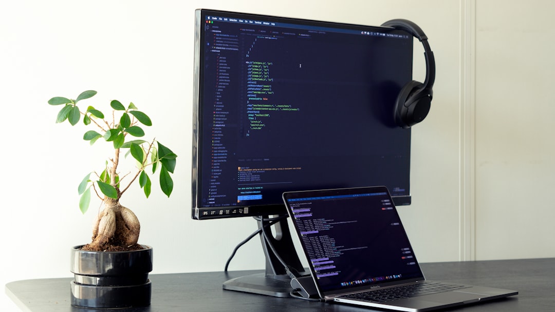 How to Protect Your Kids Online in the U.S. with a VPN in 2025 1 black flat screen computer monitor turned on beside black laptop computer script organization clean code developer workspace