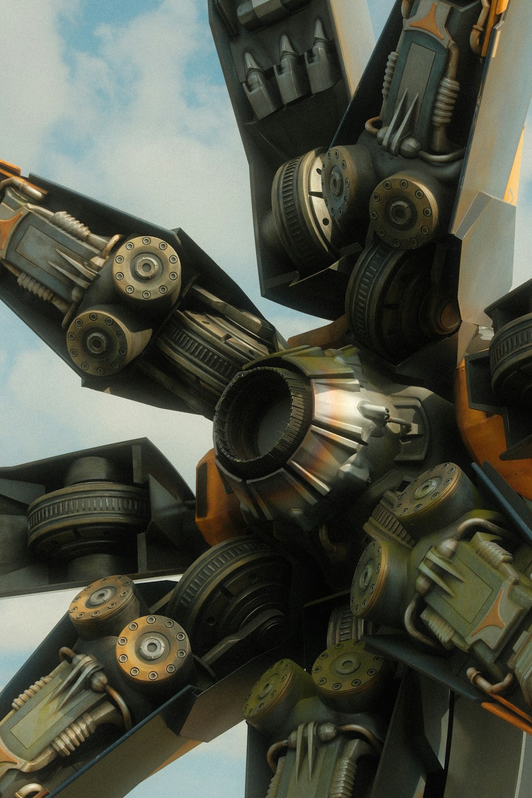 detailed close up of complex industrial machinery battle net launcher overwatch2 repair tool