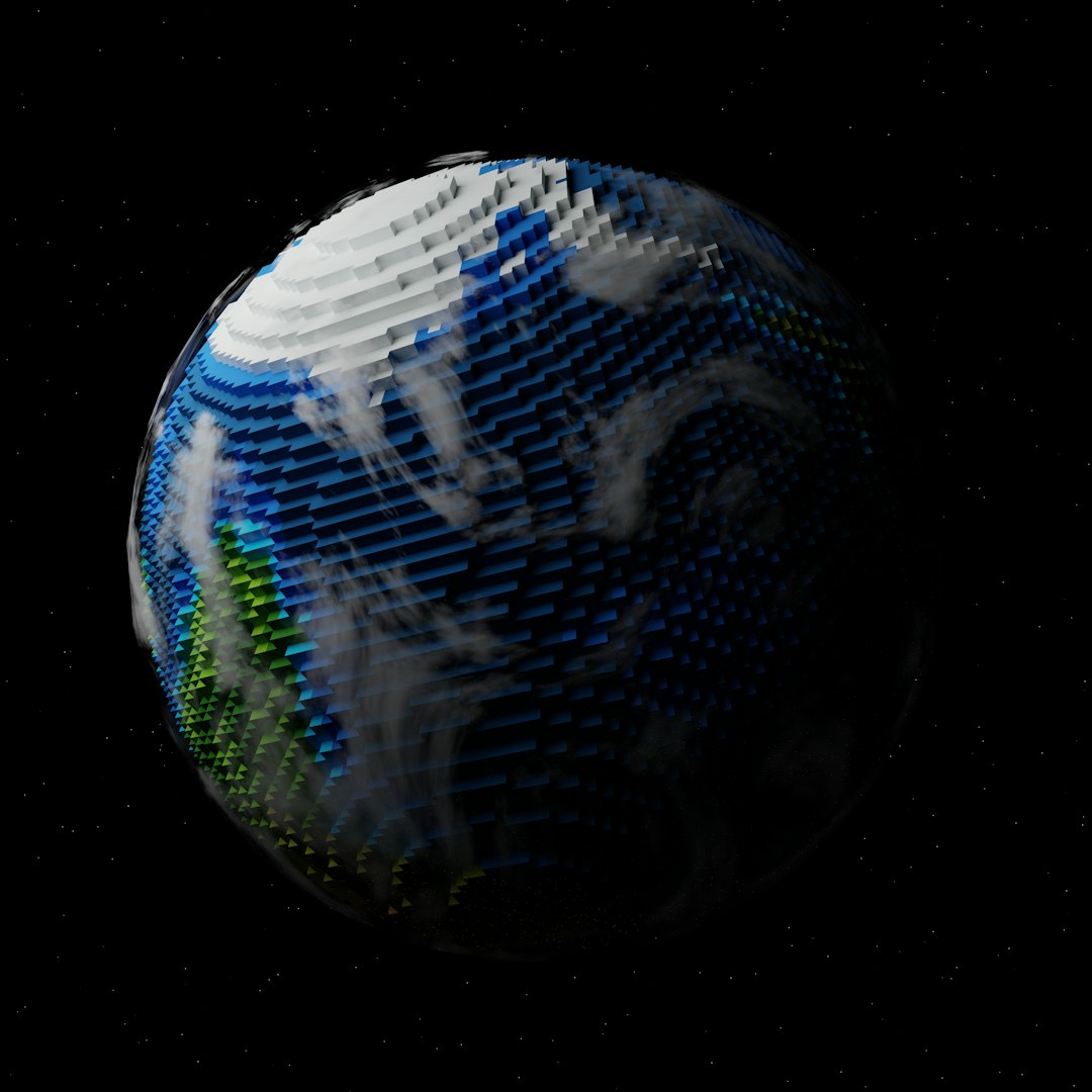 a computer generated image of the earth in space magic earth 3d maps privacy navigation openstreetmap