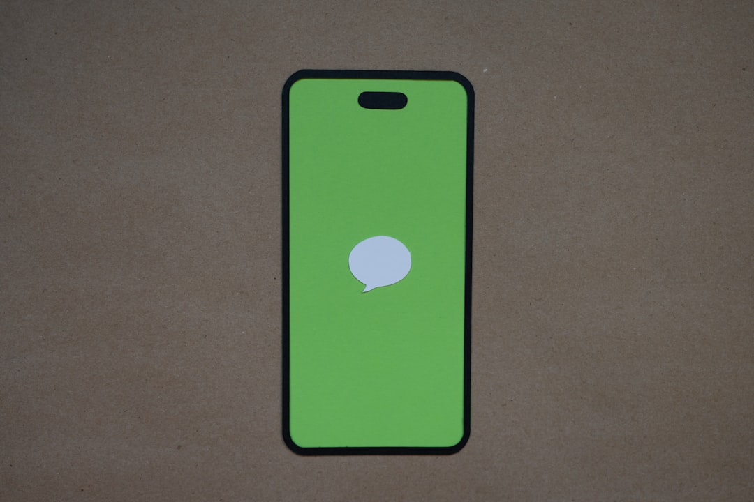 a green iphone case with a white speech bubble on it outlook mobile bcc iphone android