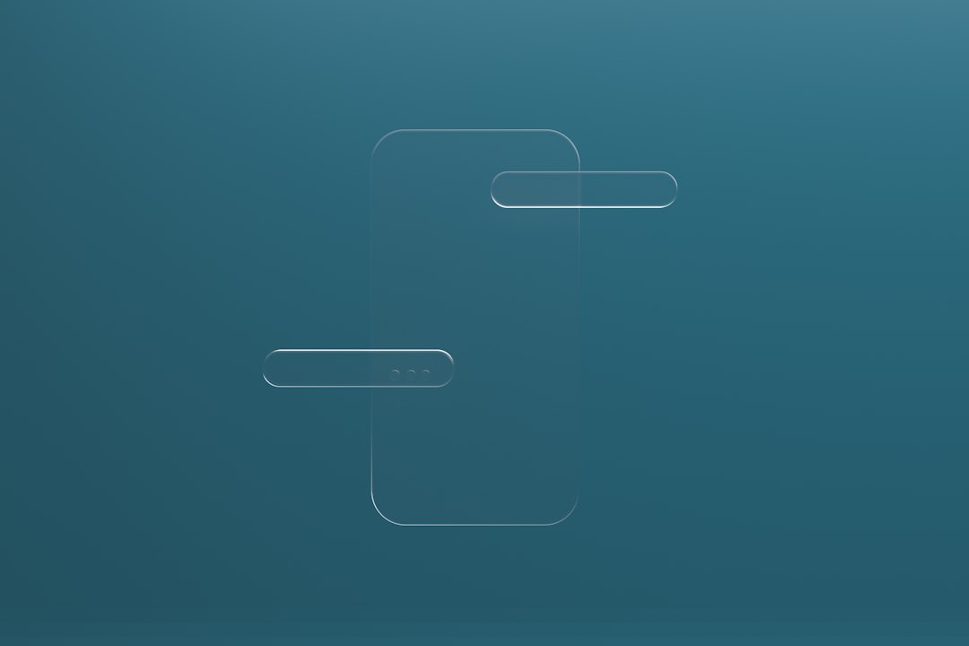 abstract glass shapes on a gradient blue background forum widgets design posts integration