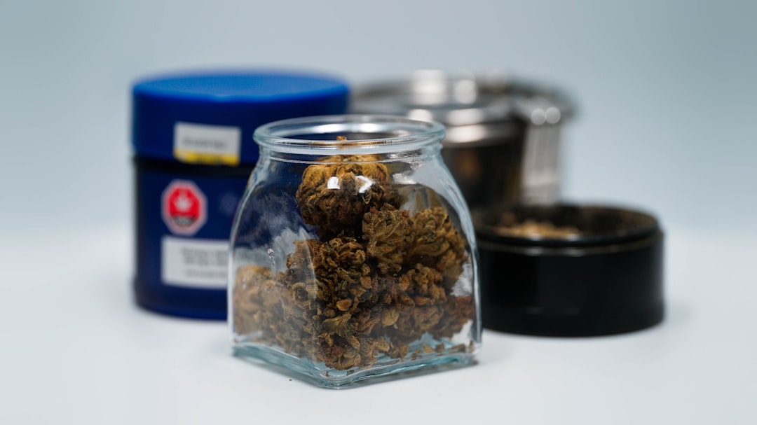 clear glass jar with brown powder inside cannabis concentrate storage silicone containers cannabis freezer