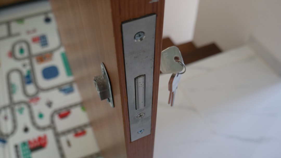 a white table with a white tablecloth and a white table with a white tablecloth and a smart home door lock user access control mobile app lock