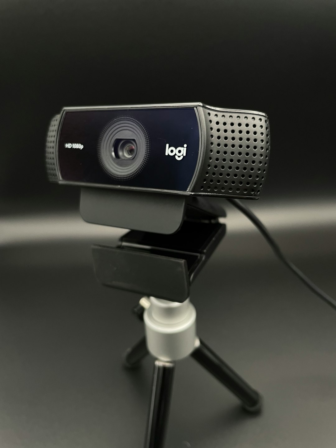 black and silver camera lens zoom video call webcam quality virtual meeting