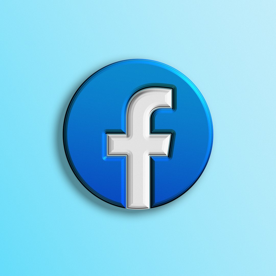 a blue and white facebook logo on a blue background facebook app error smartphone internet