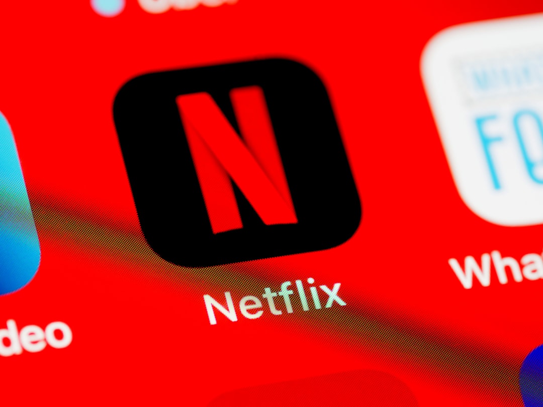 a close up of a red screen with different logos smart tv discounts netflix streaming offers
