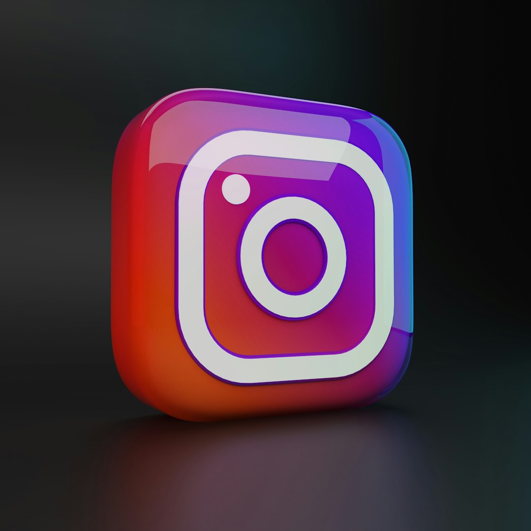 a colorful instagram icon on a black background private account instagram settings phone in hand