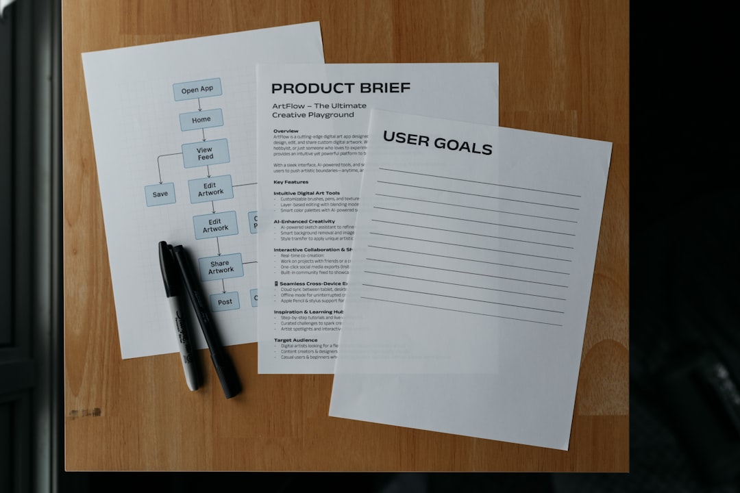 documents and a pen lay on a wooden surface goal setting productivity worksheet business planning