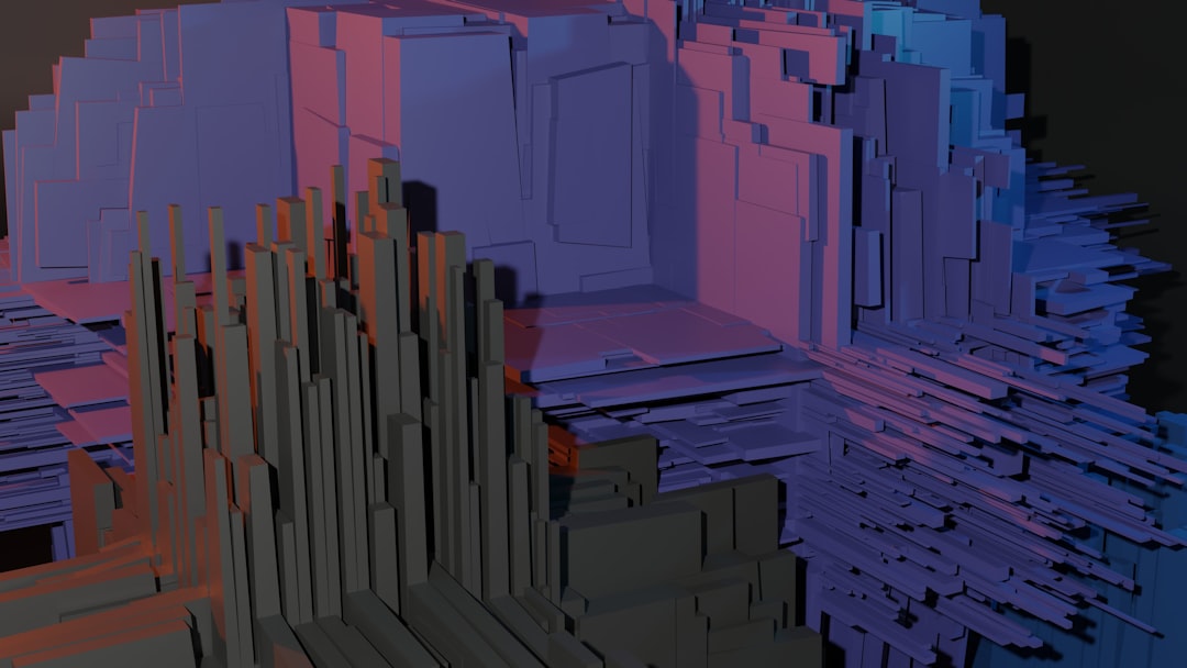 pink and gray concrete building high resolution image ai analysis rendering failure