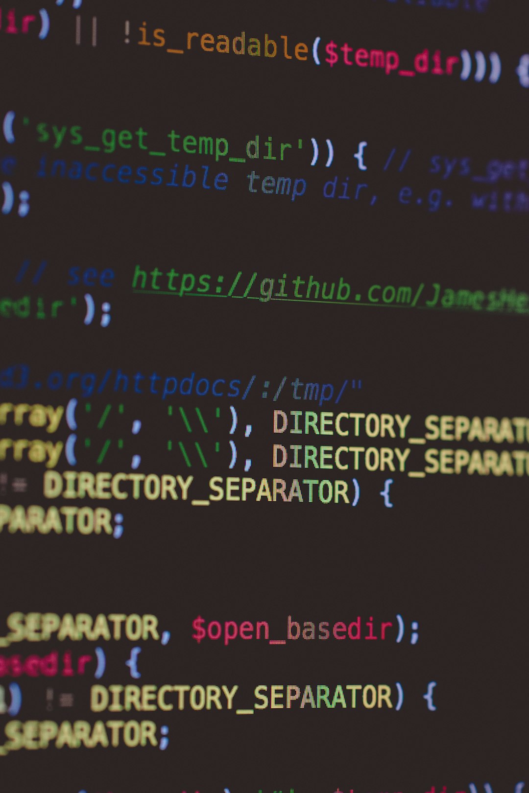 a computer screen with a bunch of text on it secure server environment backend code editor api key management