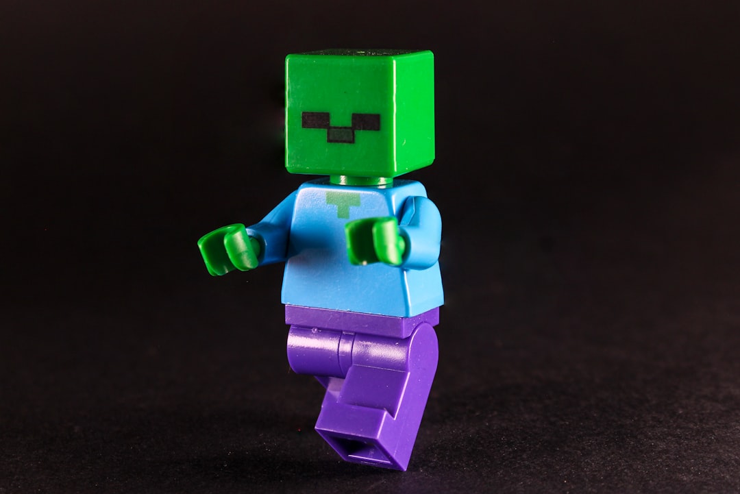 a green lego zombie figure on a dark background review bot pull request github integration