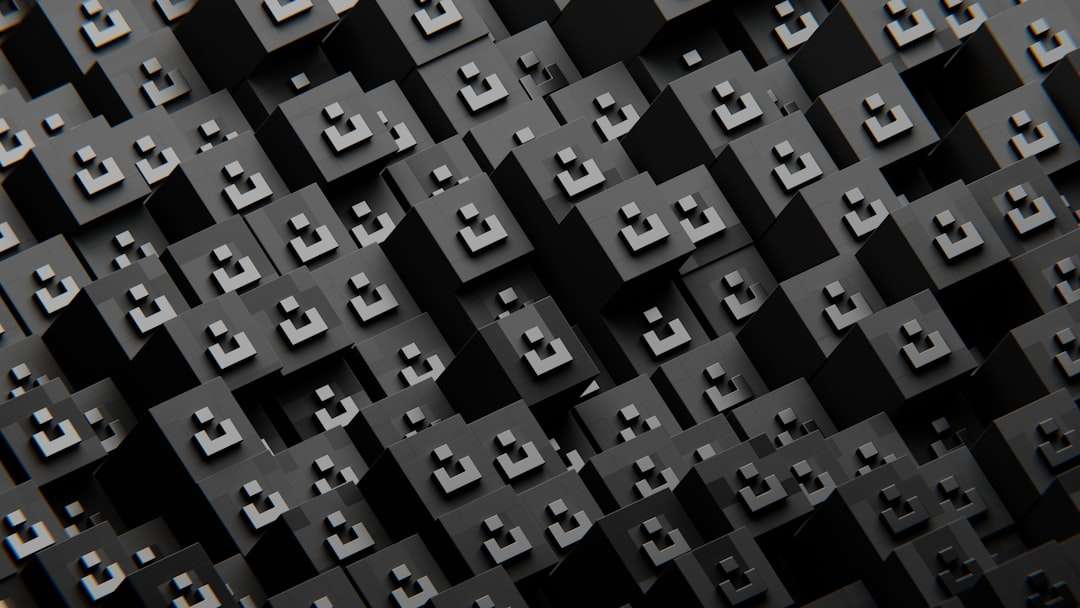 a black and white photo of a bunch of squares wordpress block editor image advanced settings panel