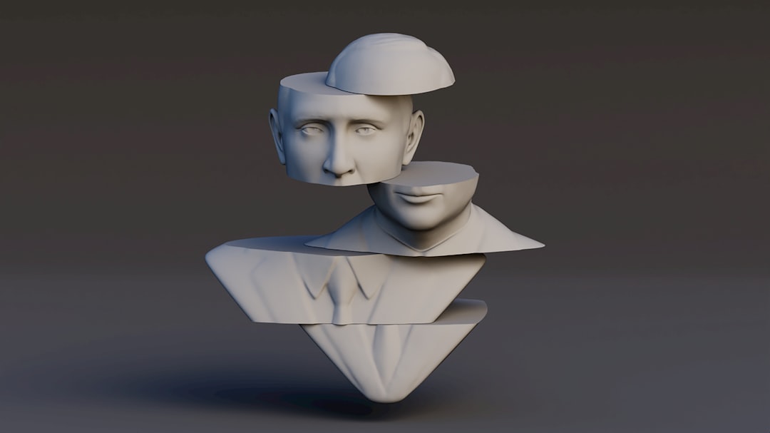 a sculpture of a man with a hat on his head 3d character modeling animation workspace digital sculpting blender software interface
